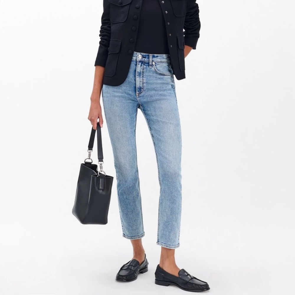 Rag & Bone Wren High Rise Slim Straight Jeans